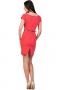 Rochie coral cu perle